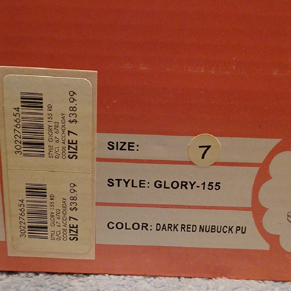 Charlotte Russe Dark Red Wedges